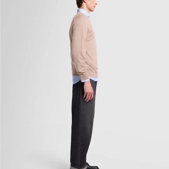 7 For All Mankind Merino Crewneck, Style# 7MC08K06, Size L & XL Beige - Picture 4 of 8